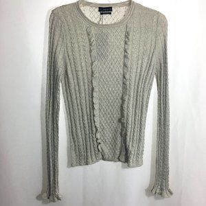 Zara Cable Knit Lightweight Sweater NWT